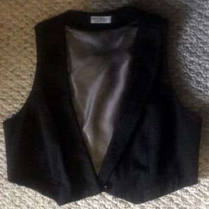 Black Vest with light Silver strips